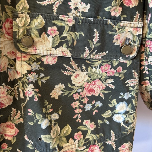 Vintage 90s Lauren Jean Co. Lauren Ralph Lauren floral barn jacket size Large - Picture 6 of 11